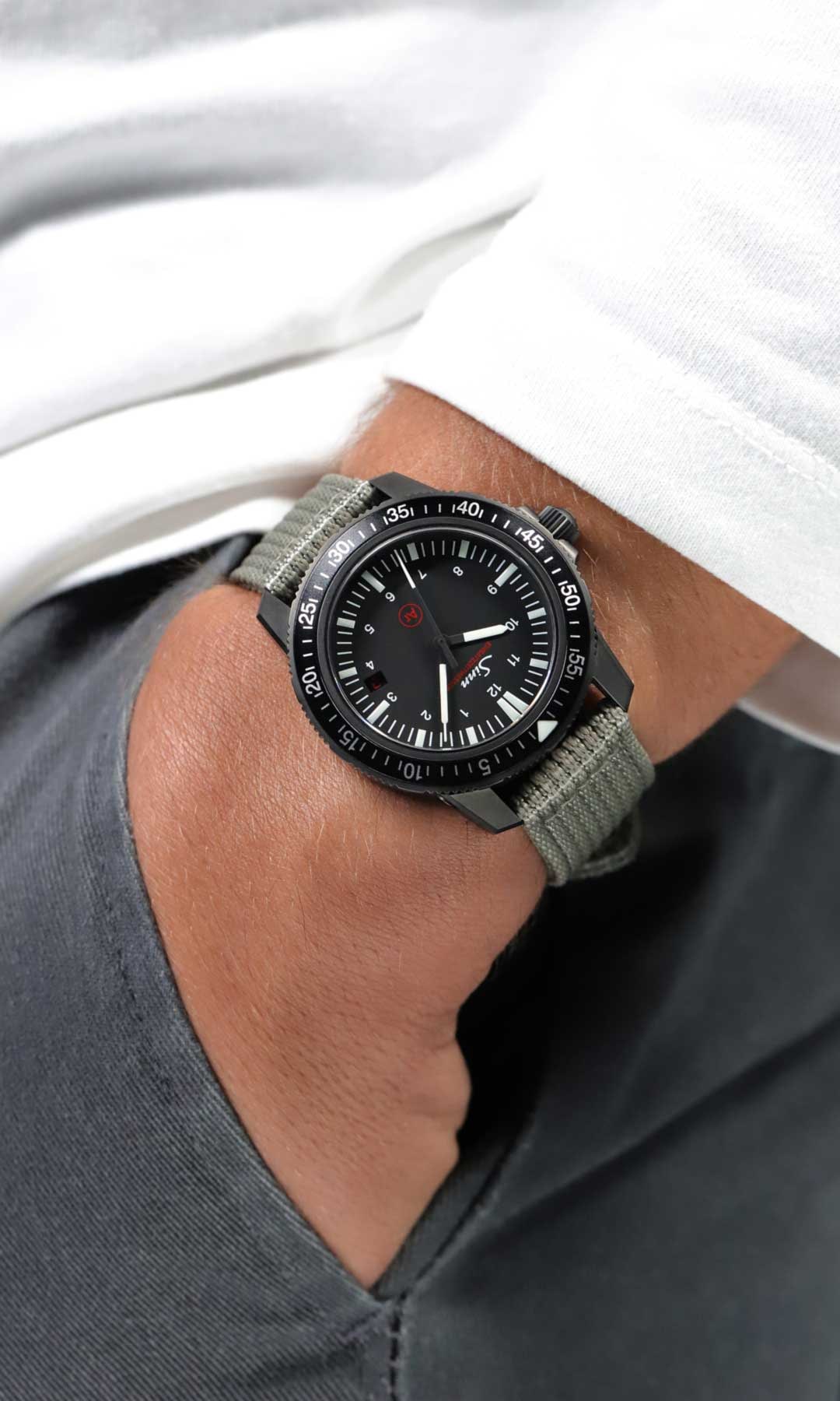 The EZM 3 S on a man's wrist