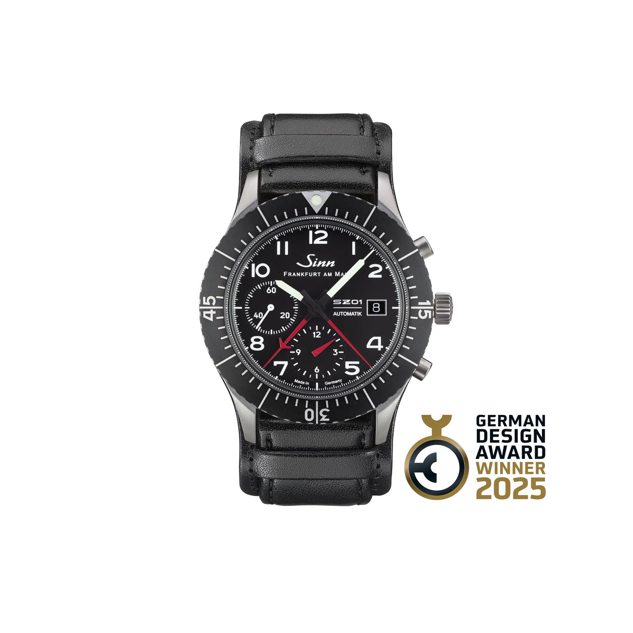 The historic pilot chronograph 156.1 – awarded the German Design Award, Excellent Product Design Award 2025
