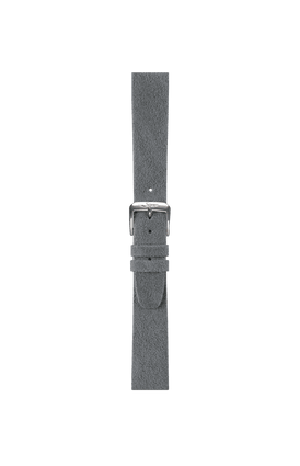 Bracelet en Alcantara gris – Vue de face avec bracelet