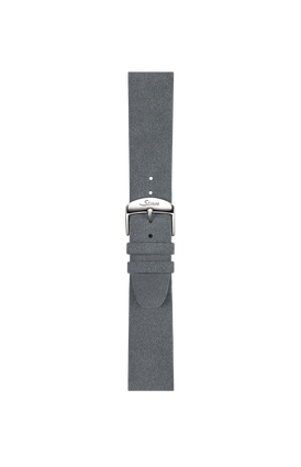 Bracelet en Alcantara gris – Vue de face avec bracelet