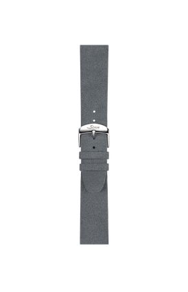 Bracelet en Alcantara gris – Vue de face avec bracelet
