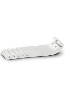 Bracelet en silicone blanc pour système de bracelet de plongée DuoFlex – Vue de face avec bracelet