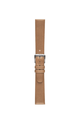 Braunes Kalbslederarmband – Frontalansicht mit Band