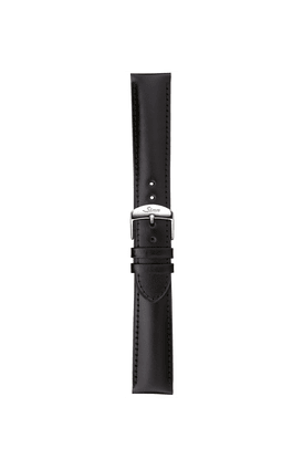 Black calfskin strap – Front view with strap