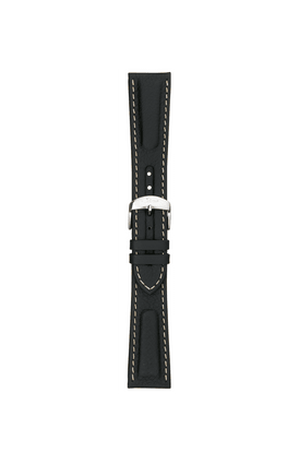 Black calfskin strap – Front view with strap