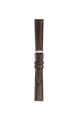 Bracelet en cuir de Russie moka – Vue de face avec bracelet