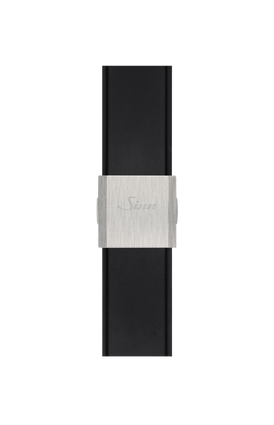 Small satinized stainless steel folding clasp