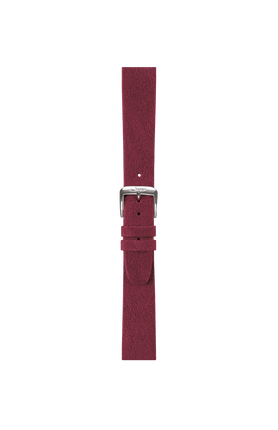 Bracelet en Alcantara rouge baie avec système de bracelet interchangeable