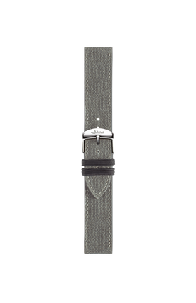 Grey canvas leather strap