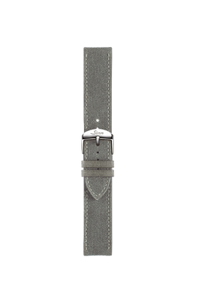 Graues Canvas-Alcantara-Armband