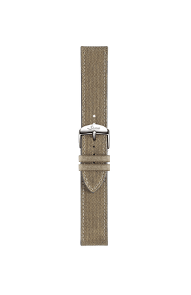 Sandfarbenes Canvas-Alcantara-Armband