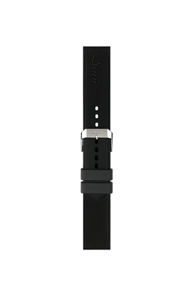 Bracelet en silicone noir avec boucle ardillon