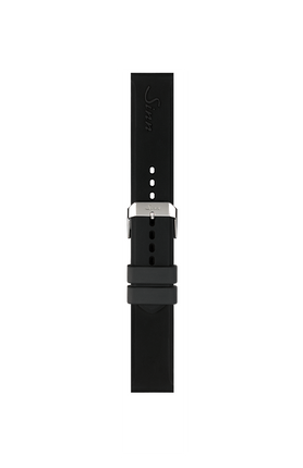 Schwarzes Silikonarmband mit Dornschließe