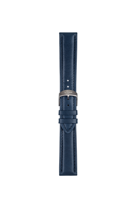 Bracelet en cuir de vachette bleu