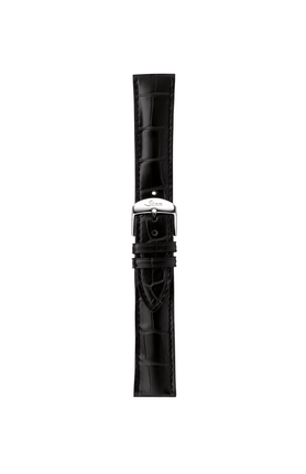 Black alligator leather strap