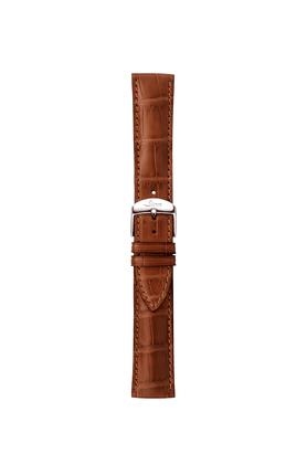 Cognacfarbenes Alligatorlederarmband