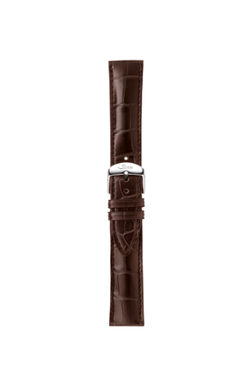Mocha-coloured alligator leather strap