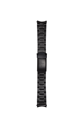 Bracelet massif en acier inoxydable microbillé avec Revêtement Anti-éraflure Noir