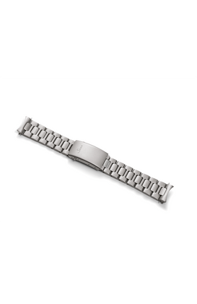 Bead-blasted solid stainless steel bracelet