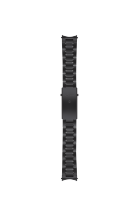 Bracelet massif en acier inoxydable microbillé avec Revêtement Anti-éraflure Noir et réglage fin de la longueur du bracelet