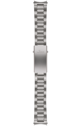 Bead-blasted solid stainless steel bracelet