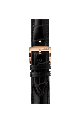 Polierte Dornschließe aus 18kt Rosegold