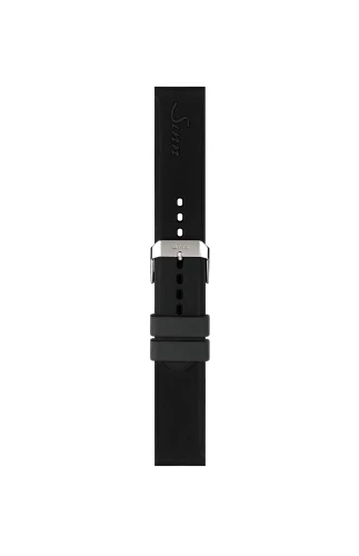 Black silicone strap with pin buckle