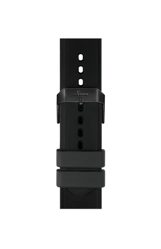 Bead-blasted stainless steel pin buckle with black hard coating