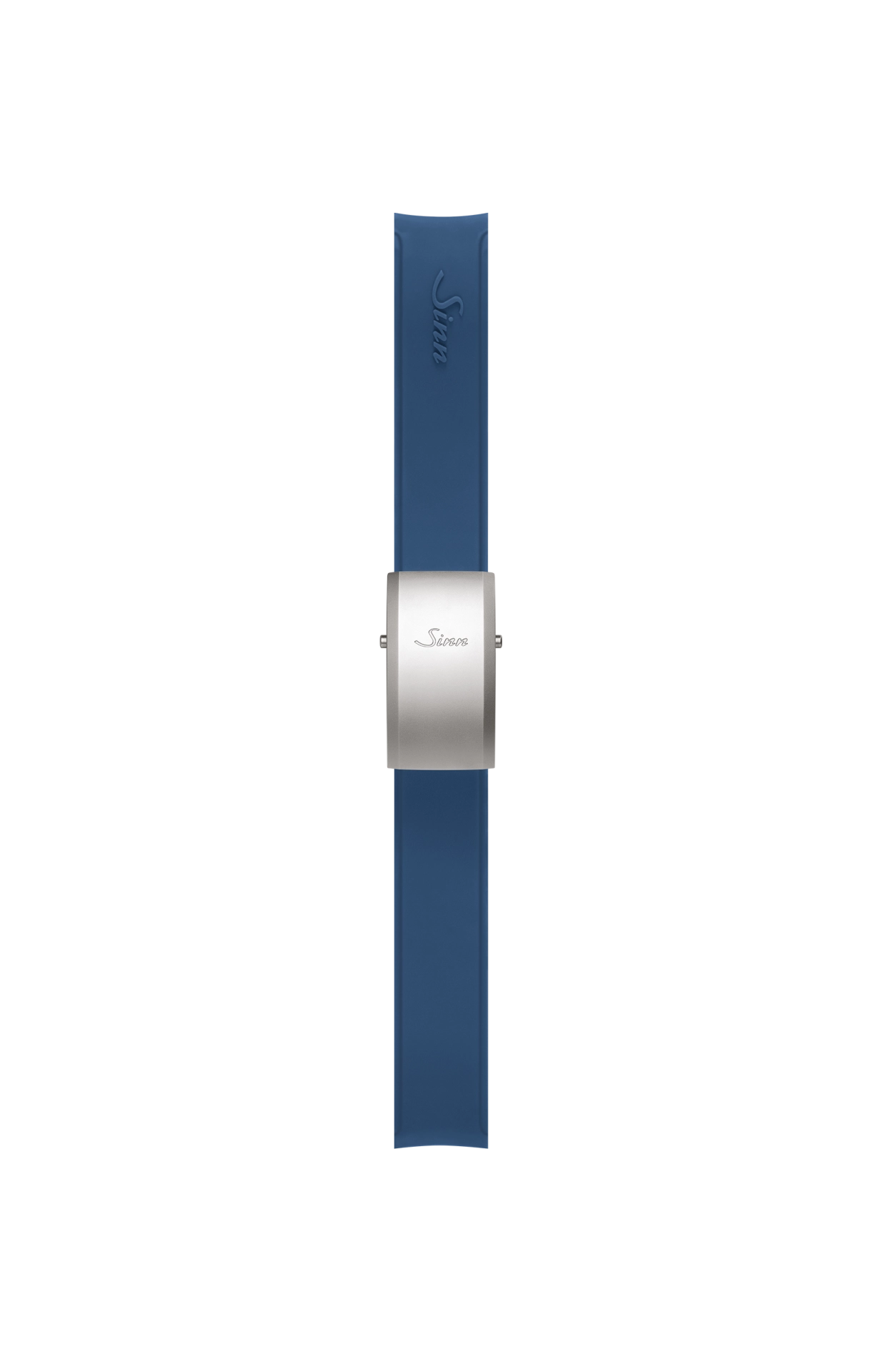 Blue silicone strap integrated in the case 