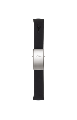 Bracelet en silicone noir intégré à la boîte – Vue latérale droite