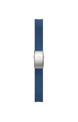 Bracelet en silicone bleu intégré à la boîte – Vue latérale droite