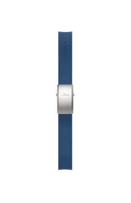 Blaues Silikonarmband mit Gehäuseintegration – Seitenansicht rechts