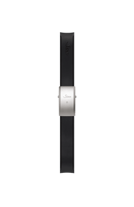 Bracelet en silicone noir intégré à la boîte – Vue latérale droite