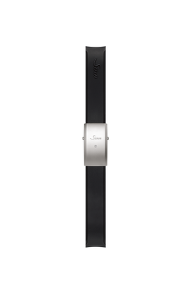 Bracelet en silicone noir intégré à la boîte – Vue latérale droite