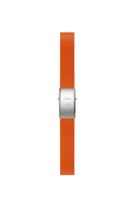 Bracelet en silicone orange avec système de changement rapide pour EZM 12 – Vue latérale droite