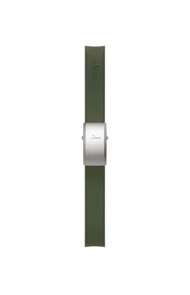 Bracelet en silicone vert intégré à la boîte – Vue latérale droite