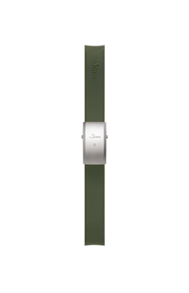 Bracelet en silicone vert intégré à la boîte – Vue latérale droite