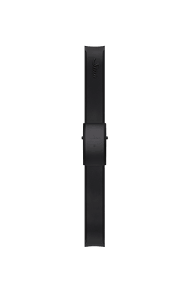 Bracelet en silicone noir intégré à la boîte – Vue latérale droite