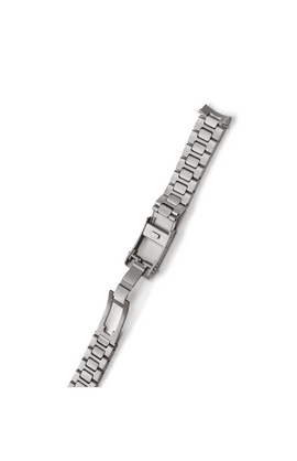 Bracelet massif en acier inoxydable microbillé – Vue latérale droite
