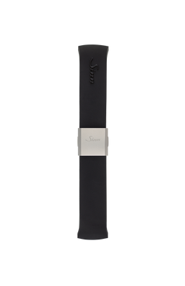 Bracelet en silicone noir intégré à la boîte – Vue arrière