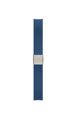 Bracelet en silicone bleu intégré à la boîte – Vue arrière