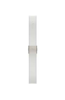 Bracelet en silicone blanc intégré à la boîte – Vue arrière
